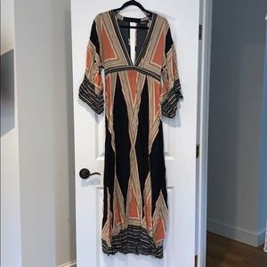 Montecito Black Print Maxi Dress
